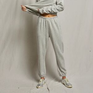 Perfectwhitetee BLACK johnny french terry easy sweatpant XL